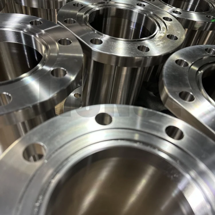 Flange rosqueado de titânio de precisão CNC